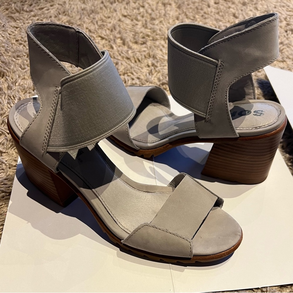 Size 8 Sorel Women's Nadia Heel Sandal slate blue
